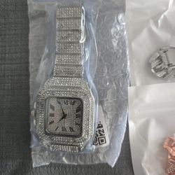 Brand new watch set iced out