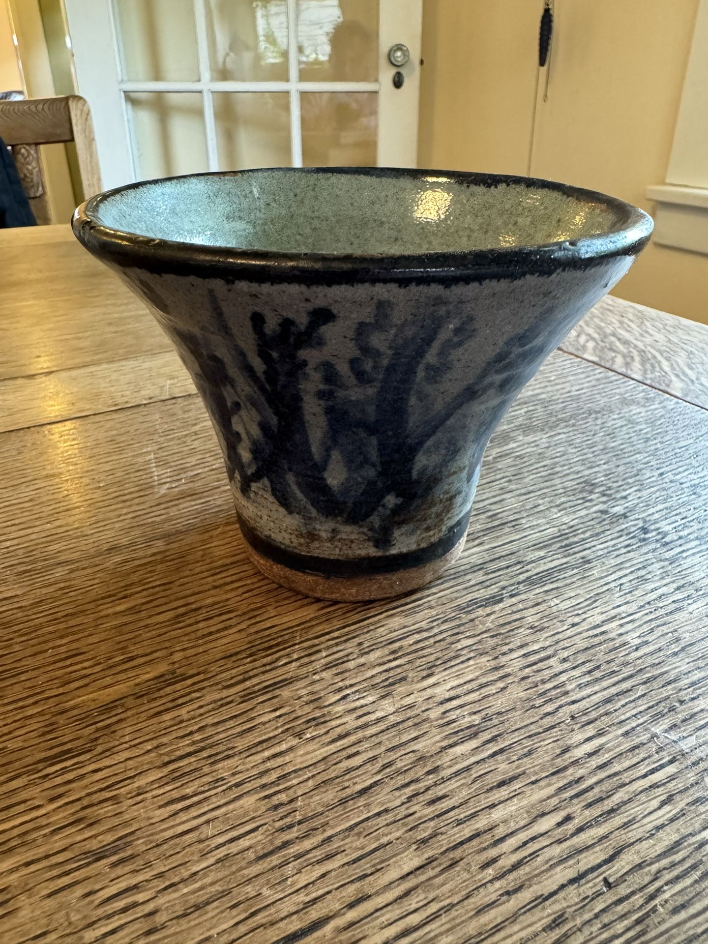 Handmade Clay Pot /Bowl With Floral Design
