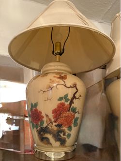 2 Beautiful Beige lamps $7 each