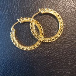 Fashion Golden Color Hoops. Boho/vintage Style.  New! Firm Price. 
