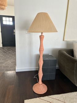Cane Rattan Floor Lamp