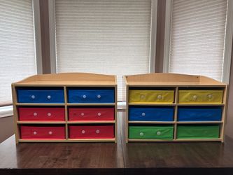 Colorful 6 basket organizers