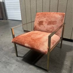 Plush Terra Rose Upholstery, Orla Accent Chair by Joybird