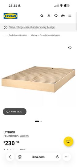 Bed foundation box IKEA w/ legs