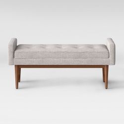 Verken Settee Bench Gray - Threshold (Brand New in Box)