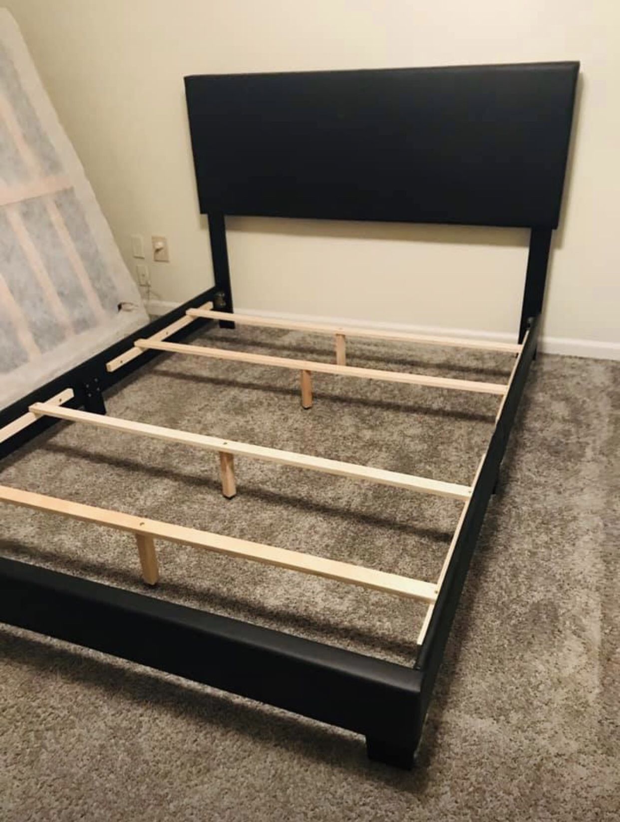 Brand new queen size espresso bed frame