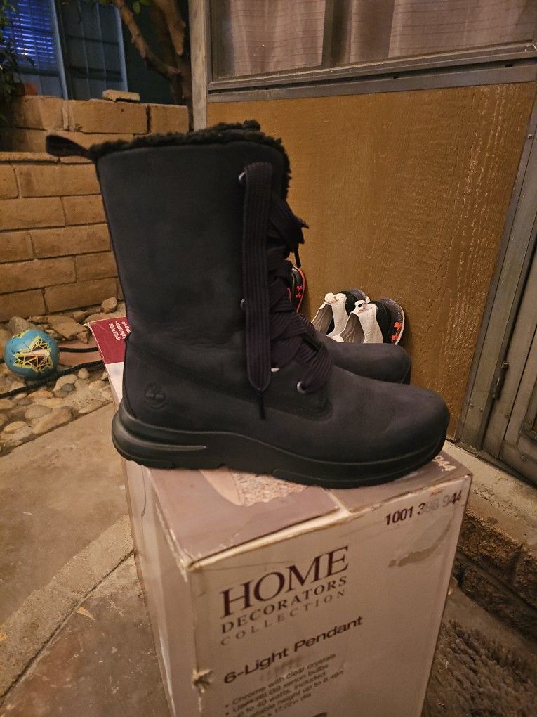 Timberland Kinsley Fleece-Lined Black For Woman Size 9