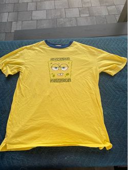Retro Nickelodeon SpongeBob Shirt 2004 — Large Yellow Tee