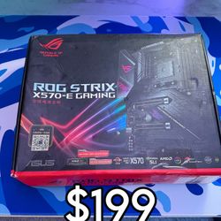 Asus rog strix x570-e Motherboard With gaming wifi ii AMD 