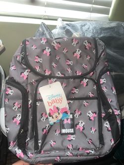 Minnie Mouse diaper/backpack