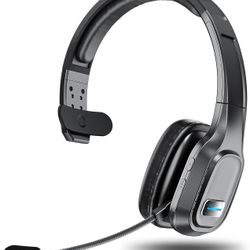 NEW - Wireless Bluetooth Headset with Noise Canceling, Mic, Voice Control