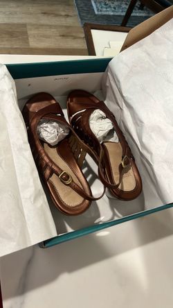 Dansko Bronze Leather Slingback Sandals