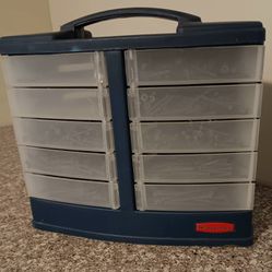 Rubbermaid  Bin Organizer With 10 Swing Compartments 

