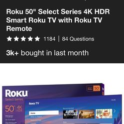 Used 50 Westinghouse Roku Tv