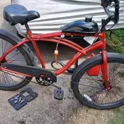 huffy cruiser bike with gas tank throttle and fuel line and filter 