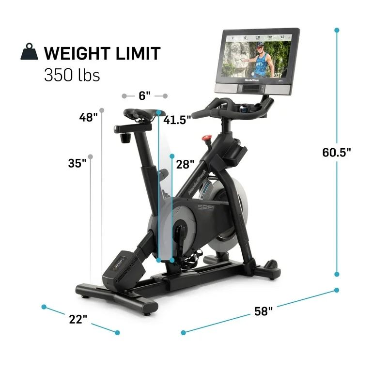 iFIT, NordicTrack Commercial S22i Exercise Bike-NTEX02422, Like New