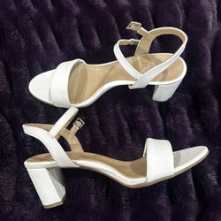 Women’s White Wedge Heels 