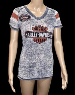 Harley Davidson V Neck T-Shirt