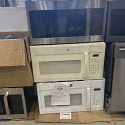 Microwaves- General Electric and Frigidaire Colors: Stainless Steel, Black Stainless Steel, White, Ivory