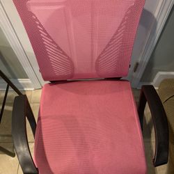 Pink Rolling Chair