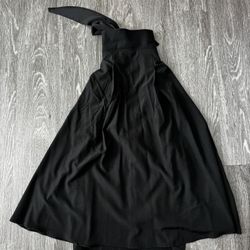 Flowy long A frame black shirt