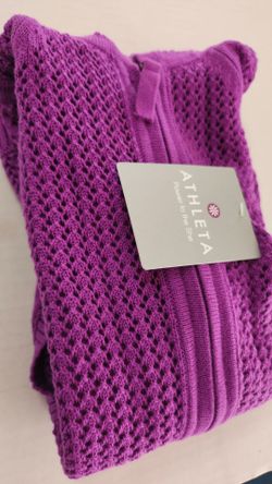 N. Peoria Brand New Athleta Sunscape Sweater Hoodie jacket  Zip-Up  NWT  small sweatjazz purple Description Has Pickup Location Options