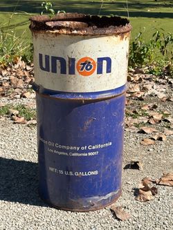 Vintage Union 76 Metal 15 gallon