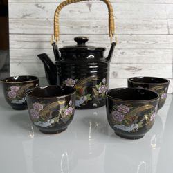 9 piece Hawaii vintage sake tea set
