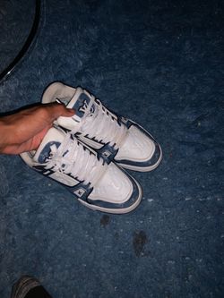 Blue and white Louis Vuitton shoes