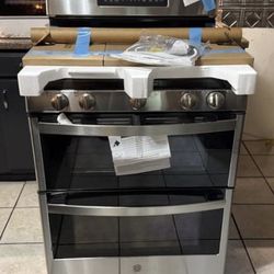 NEW GE 30” Freestanding Gas Stainless Steel Range 