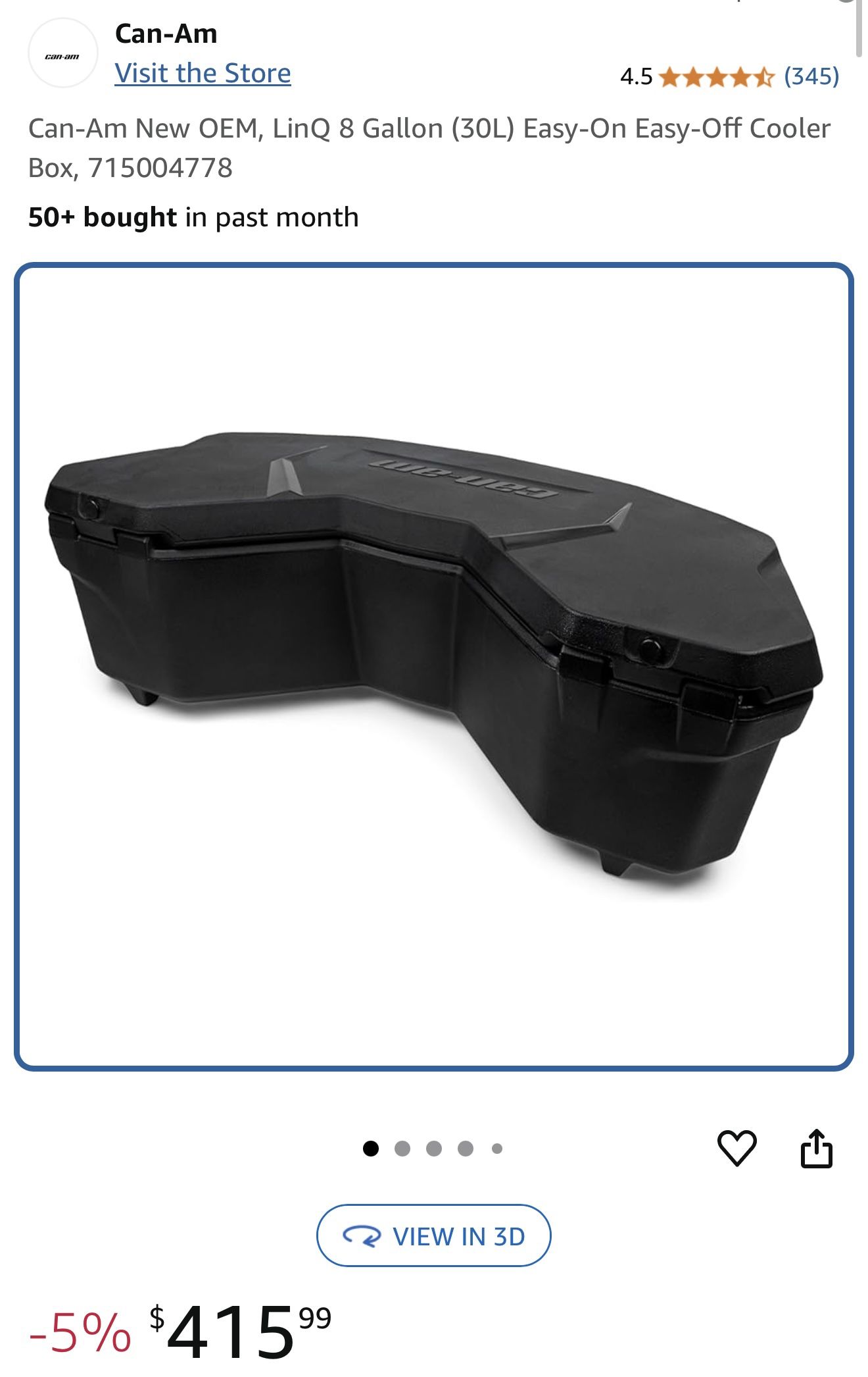 Can-Am Cooler Box