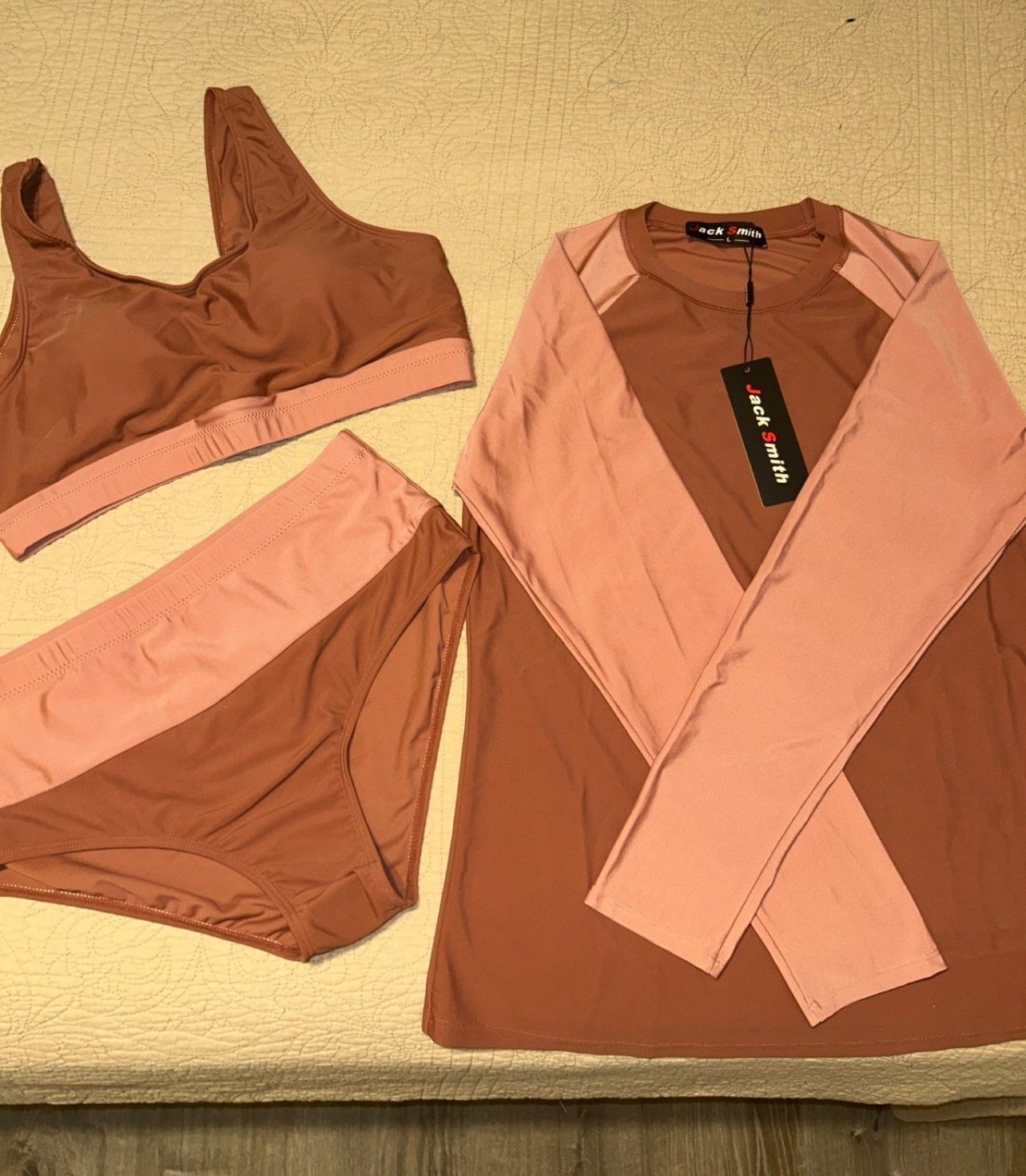 Color Block Bathing Suit