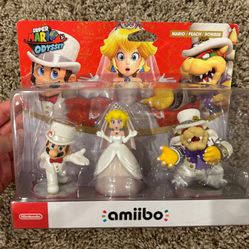 Nintendo Super Mario Odyssey Wedding Mario Peach Bowser NEW 