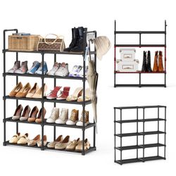 Shoe Rack, 5-Tier Versatile Shoe Organizer for Closets, Front Door, and Entryway, Shoe Holder up to 25 Pairs, Perfect for Any Home & Garage Storage Ne
