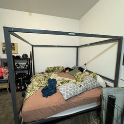 King Size Canopy Bed Frame 