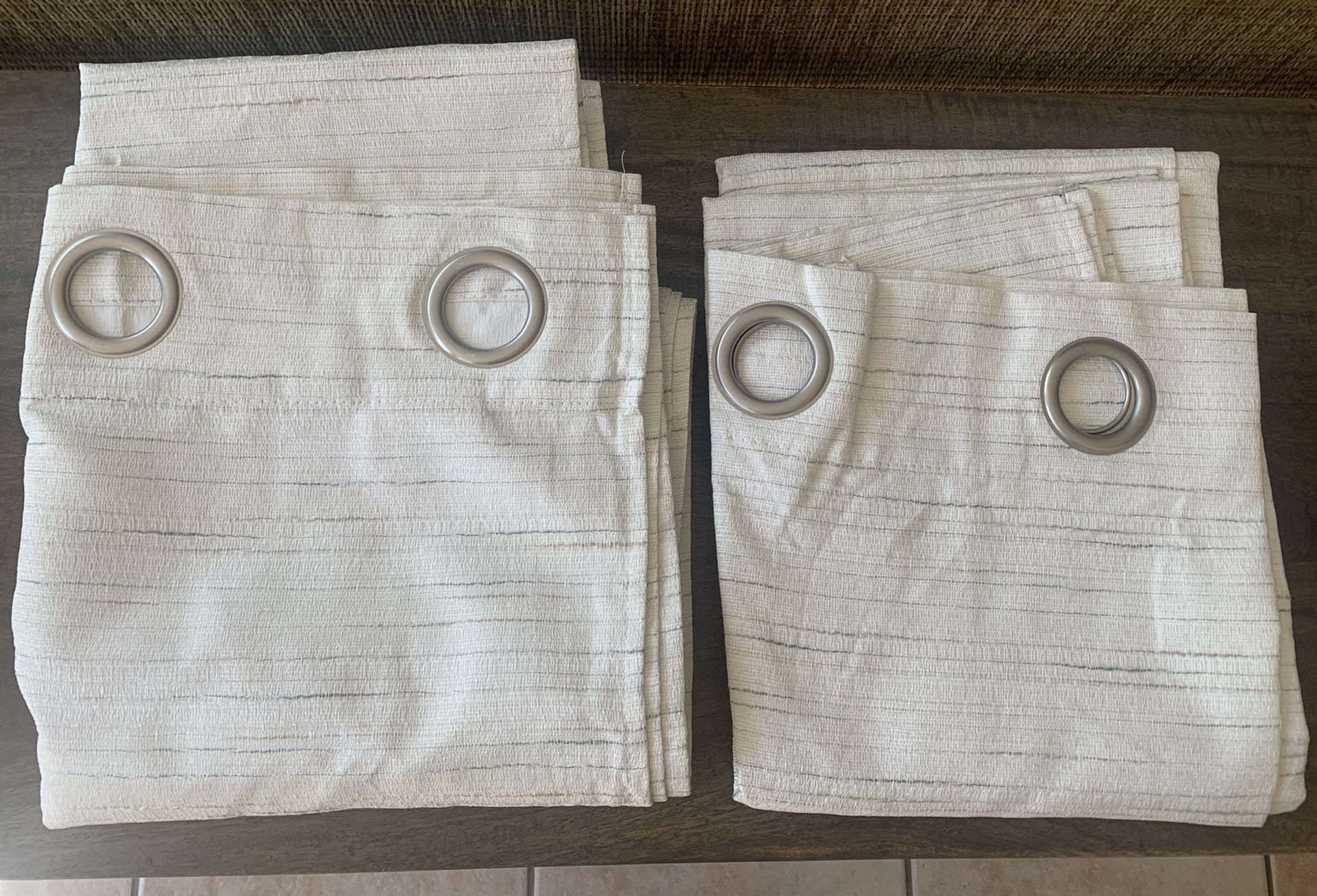 New Curtains Each Panel Is 40W X92L-