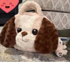 All in one plush pet bag ( dog)