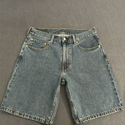 Levi's 505 blue denim shorts  