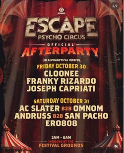Escape Friday Afterparty Tickets