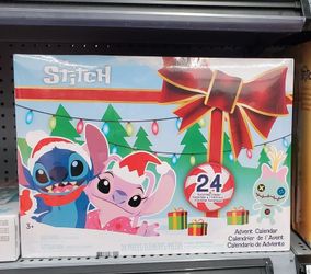 Disney Stitch Advent Calendar 24 Surprises Figures & Holiday Accessories New
