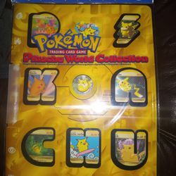 Pokemon Pikachu World Collection 2000 Promo Binder Factory Seale

