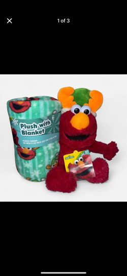 New Sesame Street Elmo Plush & Blanket Set