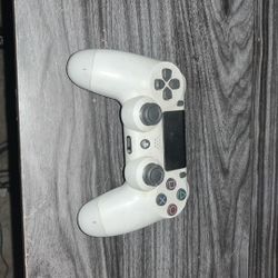 White PS4 controller