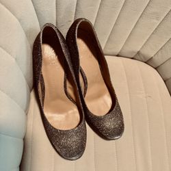 Shimmering Shoes with High Heels for Holidays Size 8 