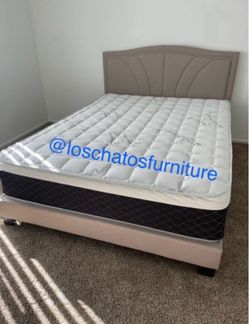 Queen size bed frame and mattress