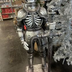 5ft Skeleton Knight Statue 