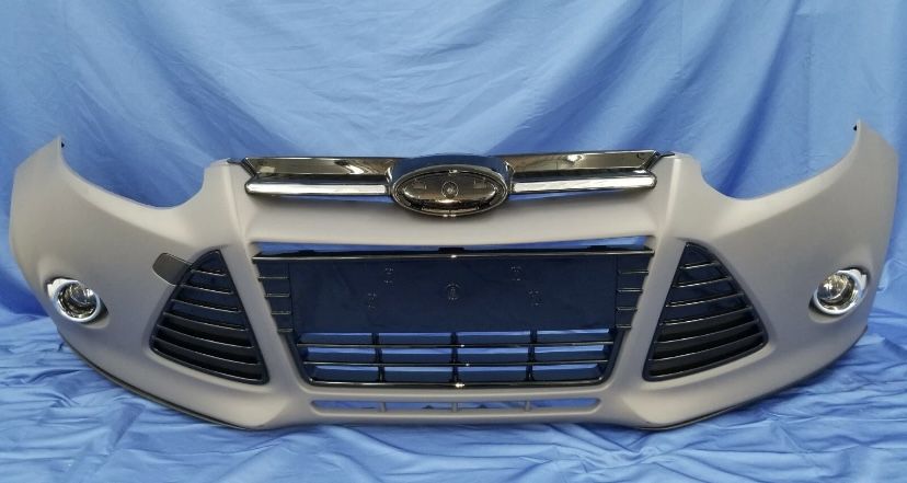 2012 2013 2014 Ford Focus Front Bumper Cover Titanium High Gloss Set