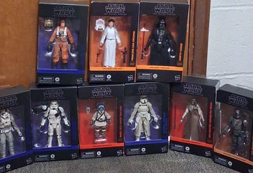 Brand new Starwars The black series collection 9pc