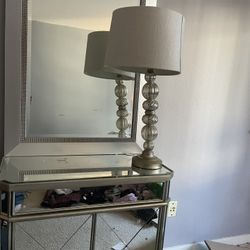Must Sell By 10/29: Mirror Dresser & Mirror + Lamp