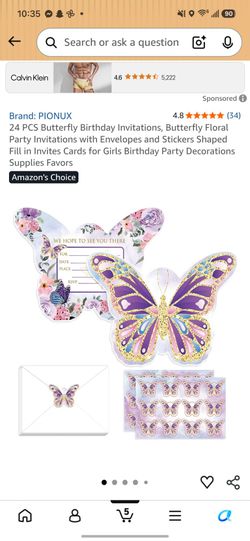 Unopened  birthday invitation